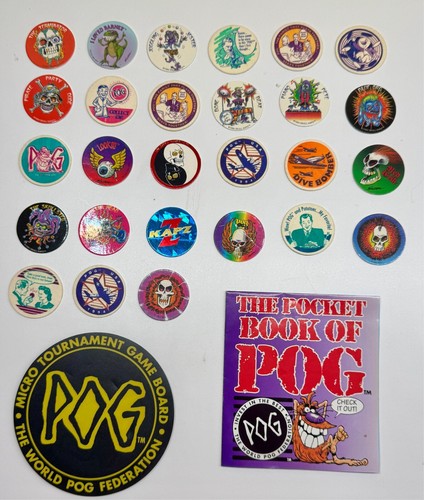 Vintage 1994 POG Federation Micro Tournament Game Pack (27 Milk Caps)