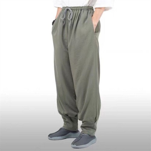 Buddhist Monk Pants Shaolin Kung Fu Pants Autumn Winter Trousers Tai Chi Trouser - Picture 11 of 27