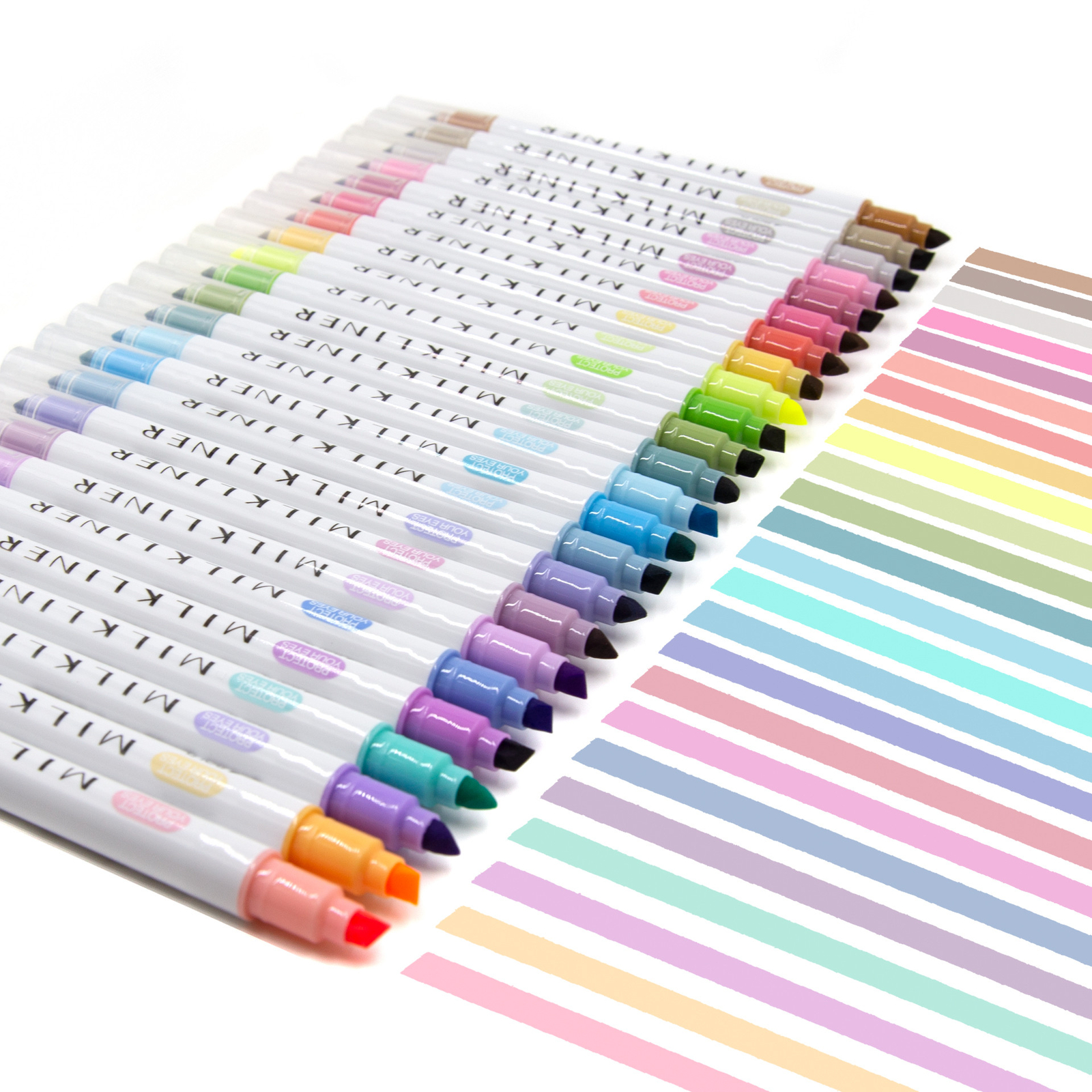 12/24 Pastel Highlighters Assorted Colors Dual Tip Bible Book Annotation Highlig-image