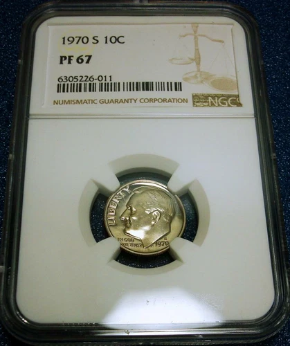 1970-S NGC PF67 10C ROOSEVELT DIME #011
