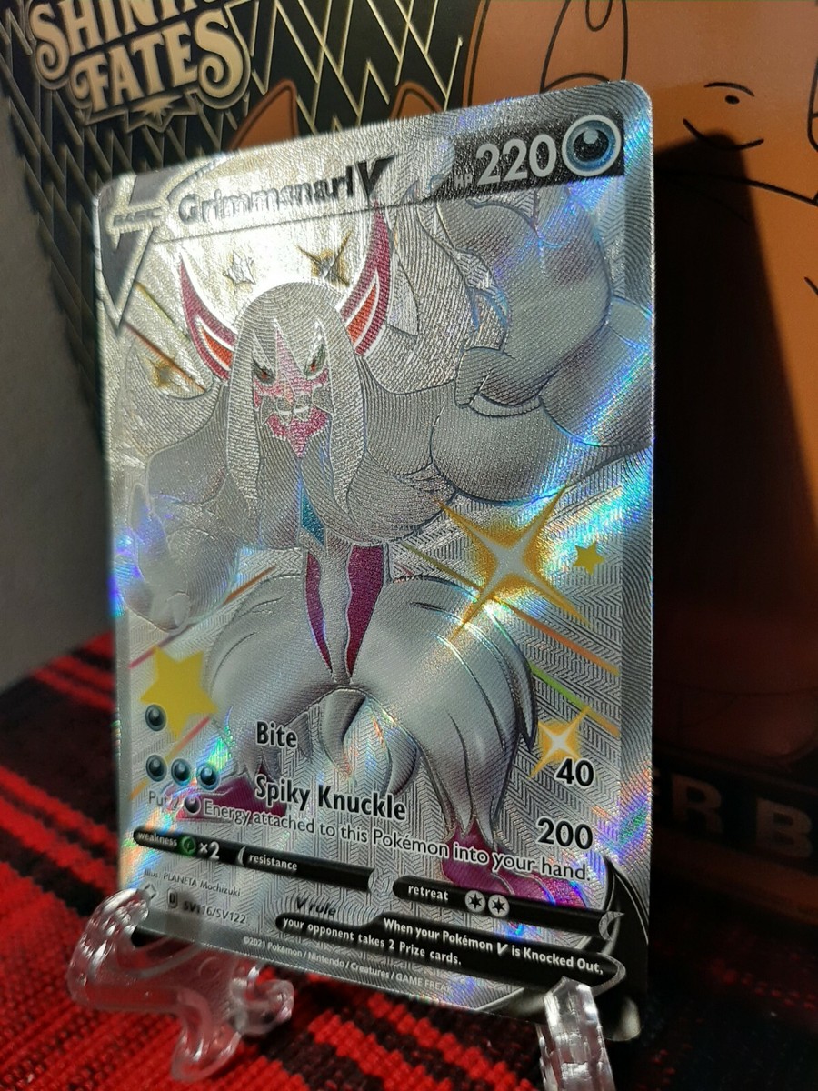 shiny grimmsnarl pokemon card "Grimmsnarl VMAX" s4a 322/190 Korean Ver (SSR) You cant add more than 100 damage in this way. Pokemon Card Grimmsnarl S4a 322/190