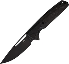 CMB Made Knives Darma 3.5" M390 Blade Solid Black Folding Knife - CMB12B