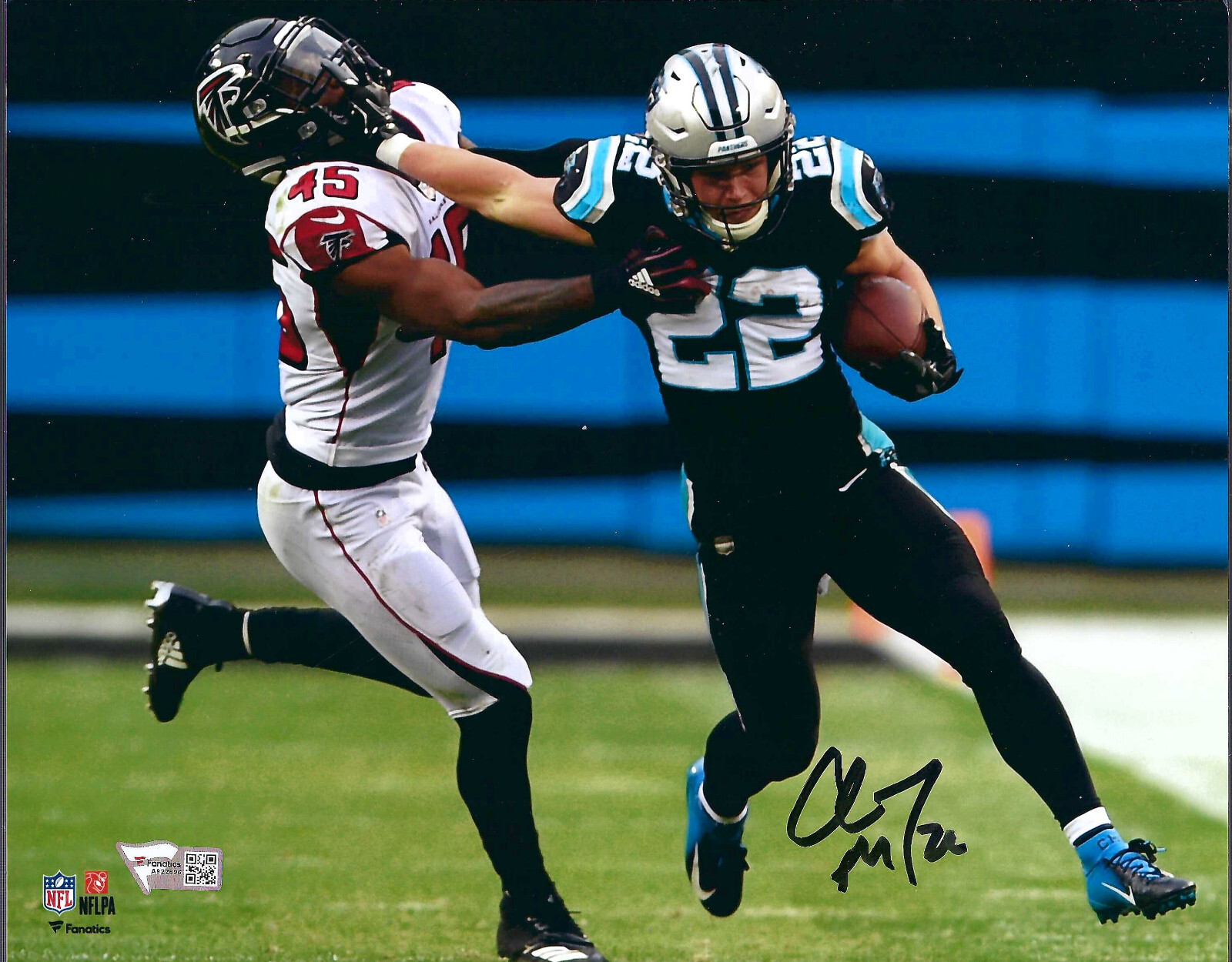 Christian MCaffrey Autographed Signed Carolina Panthers Christian McCaffrey 8x10 Photo Fanatics COA 