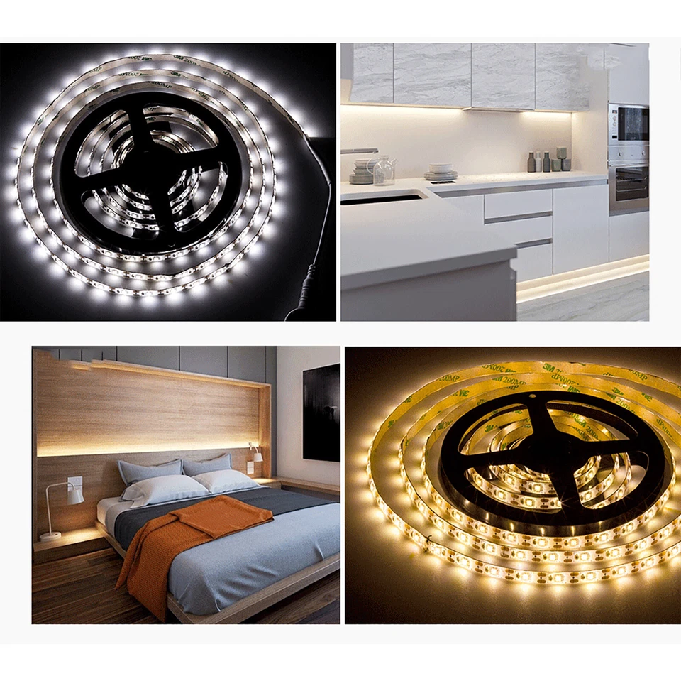 1/2/3/5M 5V USB LED Strip Light USB 2835 Waterproof Cabinet Kitchen TV Lighting - Image 4 of 4