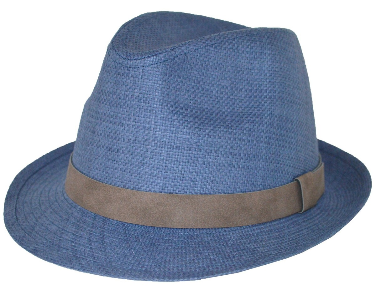 Failsworth Men`s Straw Trilby Hat
