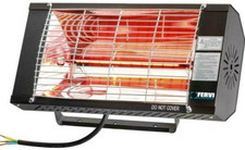 Lampada Stufa Riscaldatore elettrico a raggi infrarossi FERVI 1300W da parete