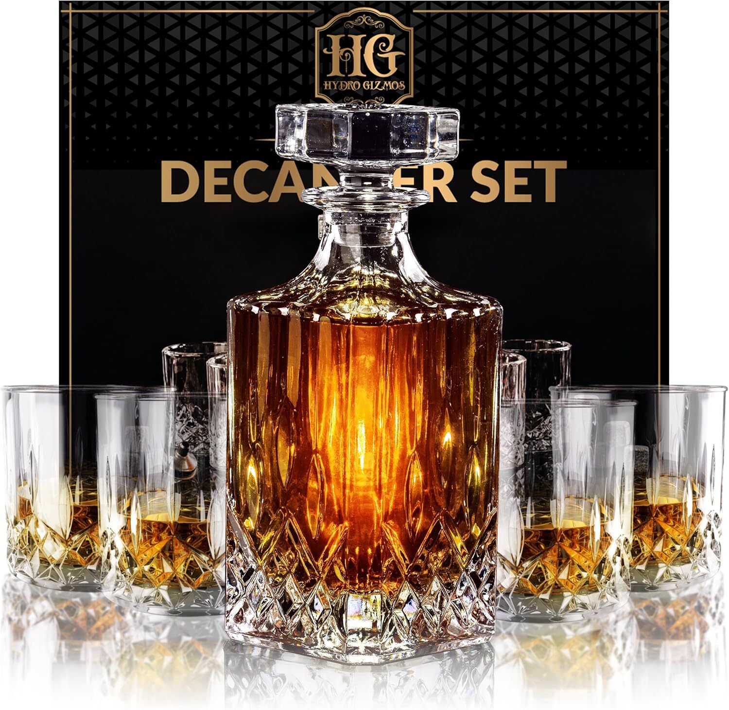 Luxury Whiskey Decanter Set - Perfect Gift for Husband or Dad Birthday