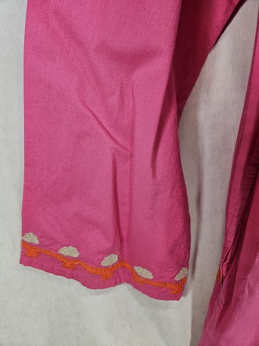 Frances Valentine Small Dress Pink Goldie Tunic Kaftan Midi Tunic Cotton $298. - Picture 8 of 12