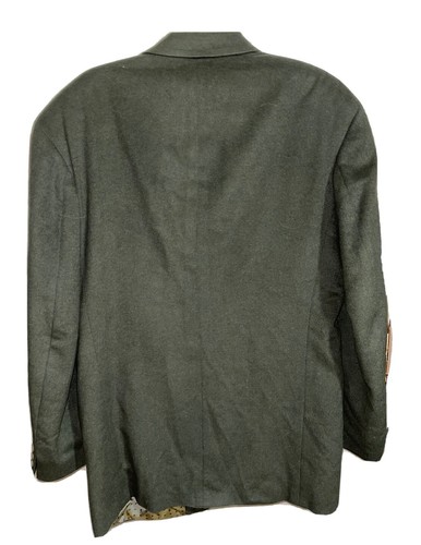 Mens VTG Hugo Boss Twenty Italy Green Wool Angora Sport Coat Blazer Jacket 42L - Picture 5 of 11
