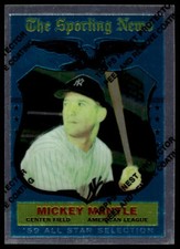 1997 Topps #27 Mickey Mantle Mickey Mantle Commemorative Reprints Finest