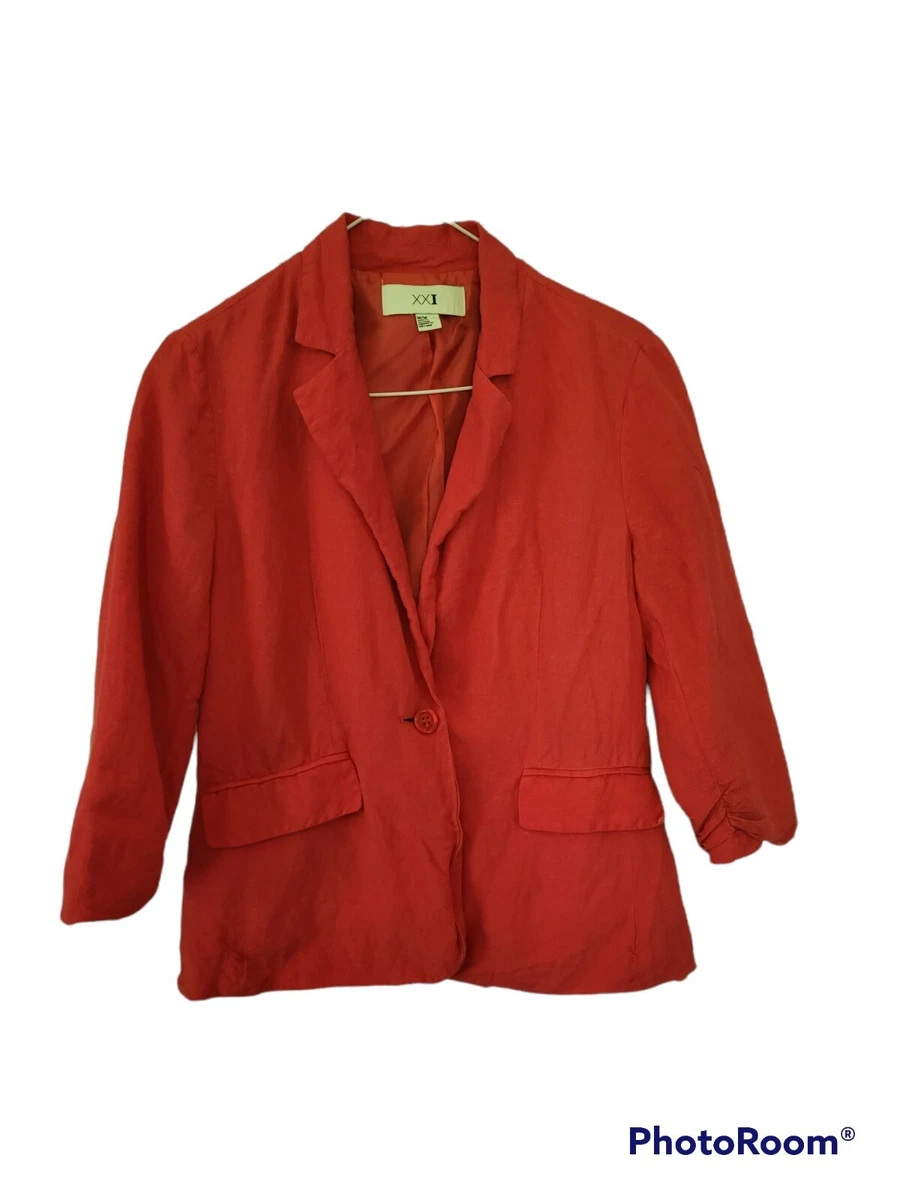 Coral clearance red blazer