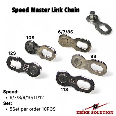 6 7 8 9 10 11 12-fach Master Link Kettenverbinder Quick Link passend Shimano Sram KMC