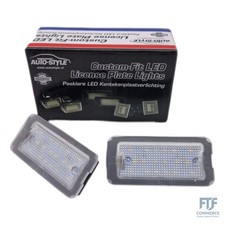 AUTO-STYLE Satz LED Nummerschildbeleuchtung kompatibel mit Fiat 500 2007-2015 & 
