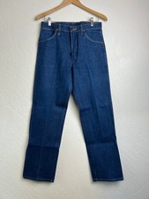 Vintage Wrangler 13MWZ Cowboy Cut Jeans 33x31 Dark Wash USA Western Rodeo Denim
