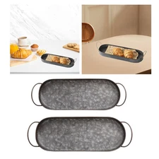 Serving Tray Oval Vanity Tray Decoration Industrial Style Versatile Platter