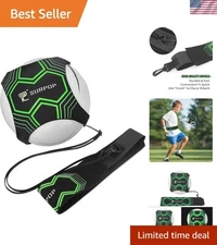 Multi-Skill Soccer Trainer - Adjustable Strap & Night Use for Effective Training