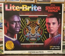 Stranger Things Seasons 1-4 LITE BRITE Spec. Ed. EXCL. NIB 664pc See Description