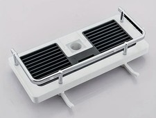 Duschregal Duschablage für Duschstange Duschkorb Verstellbar Ohne Bohren DE