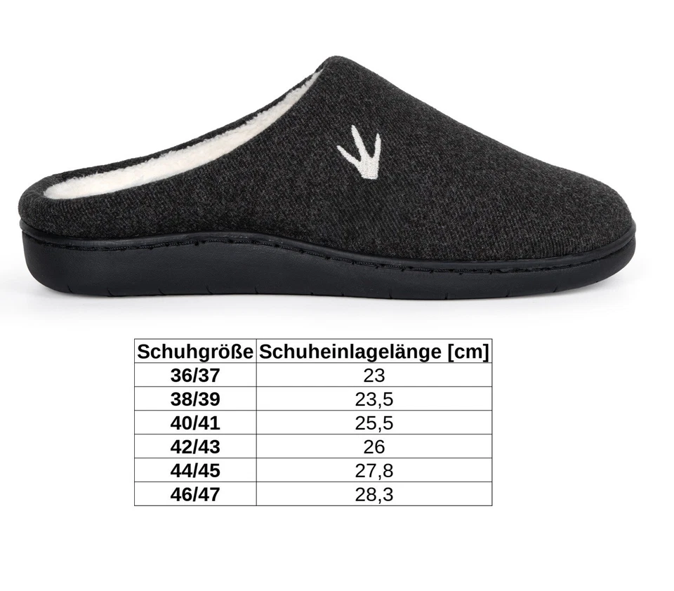 Hausschuhe Herren Damen Pantoffeln Warm Gefüttert Winter Pantoletten Memory Foam - Bild 3 von 4