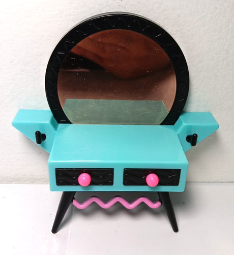 MGA LOL Surprise OMG Doll Accessory Dollhouse Furniture Blue Dresser With Mirror