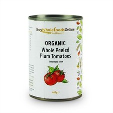 Organic Whole Peeled Tomatoes 6x400g | BWFO | Free UK Mainland P&P