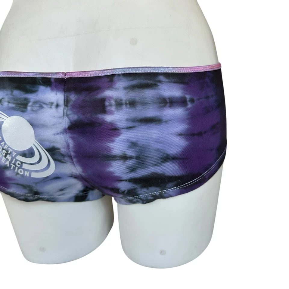 Женские Boyshorts Undies размер XL Juniors фиолетовый черный галстук краситель совершенно новый - Изображение 4 из 4