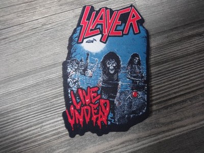 Slayer Patch Shape Laser Cut Import Thrash Metal Exumer Onslaught Sadus