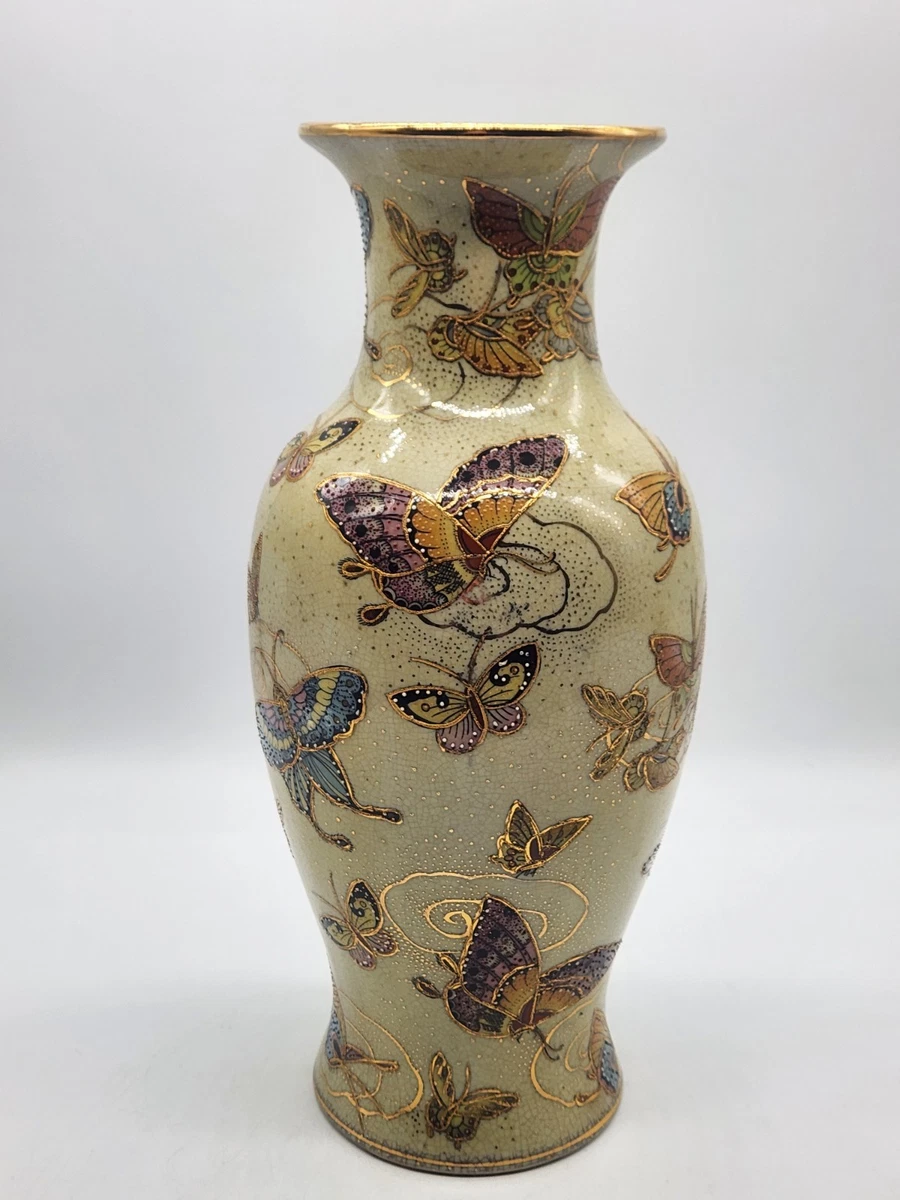 中国蝴蝶花瓶印第安纳收藏中国花瓶、罐子(1900-现在) | eBay