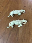 Marx Vtg Lying Dead Horse Cream Lot of 2 Civil War Blue & Gray Custer Last Stand