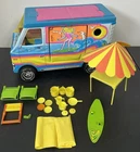 Vintage 1971 Mattel Barbie Beach Bus Camper Van w Accessories