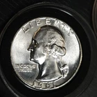 1961-P Washington Quarter BU Uncirculated Mint State 90% Silver 25c US Coin