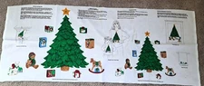 VIP Cranston Christmas Tree Appliqué Fabric Panel Craft/WallHanging 44"Wx18"L
