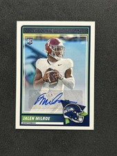 2025 Score - Jalen Milroe #29 Base AUTO - Alabama Seahawks Rookie RC
