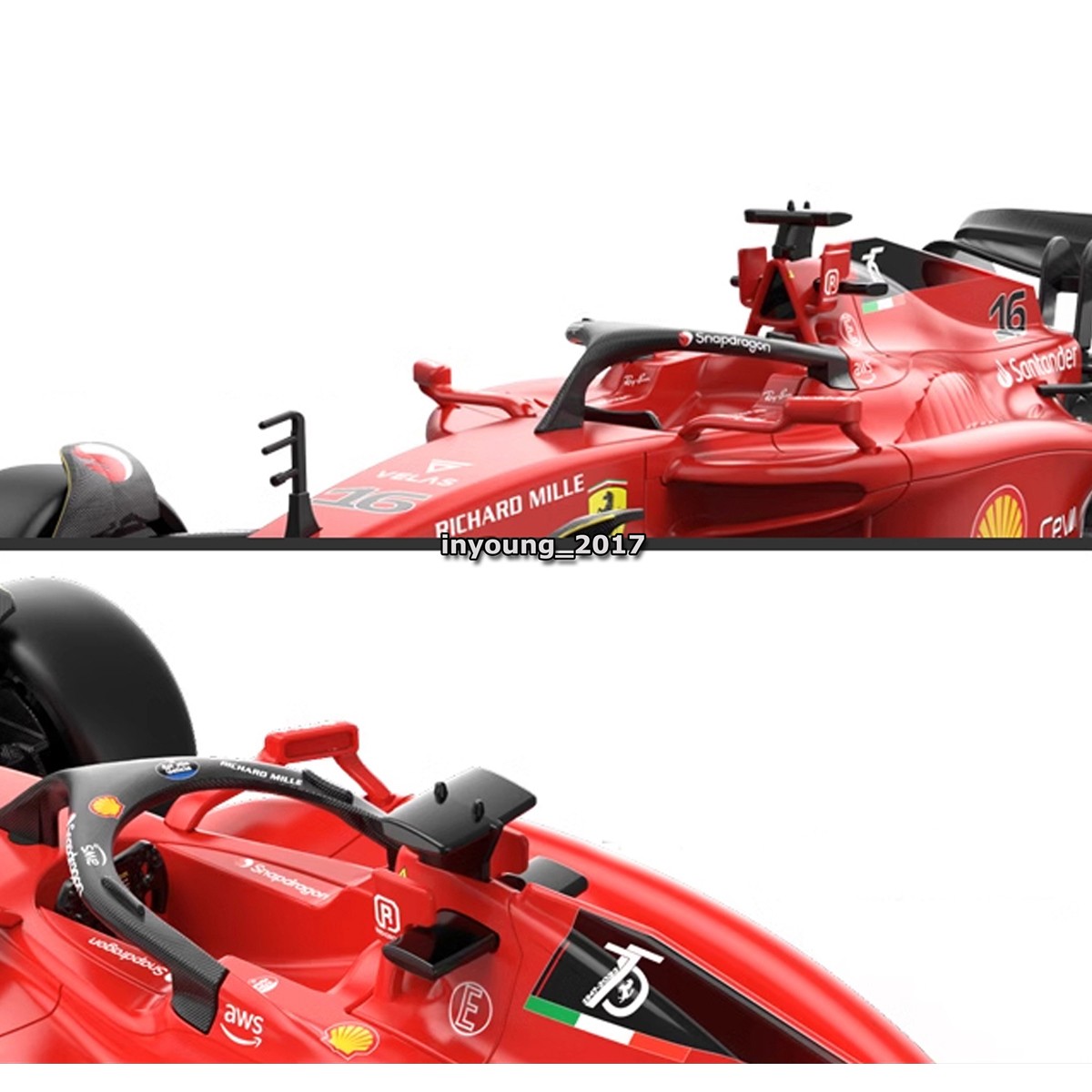 1:18 Ferrari F1-75 Remote Control Car 2.4GHz F1 RC Car Toys for