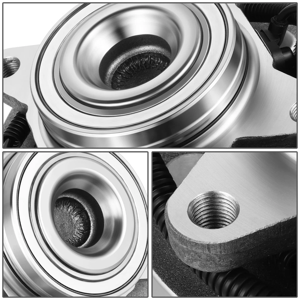 Juego de cojinetes de cubo de rueda delantera izquierda derecha para Ford F150 2015-2017 tracción trasera con sensor ABS Foto 3 de 4