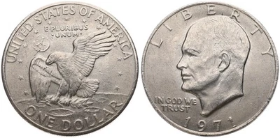 USA - Amerika 1 One Dollar Eisenhower 1971-1978 - KM# 203 verschiedene Jahre - Bild 1 von 2