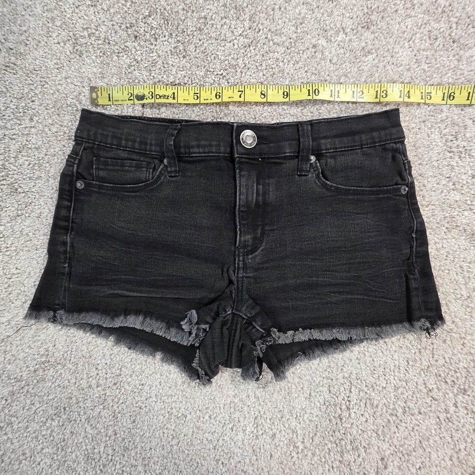 Pantalones cortos de jean Mudd Flx elásticos negros talla 7 Foto 2 de 4