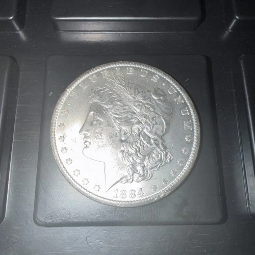 1884 "CC" Morgan SILVER Dollar *CARSON CITY* Mint AU.  Beauty!!