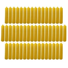 Yellow Honey German Christmas Pyramid Candles 50 Count 14mm diameter