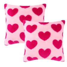2 Pcs Valentines Pillow Covers 18x18 inch Throw Pillow Cover Valentines Day D...