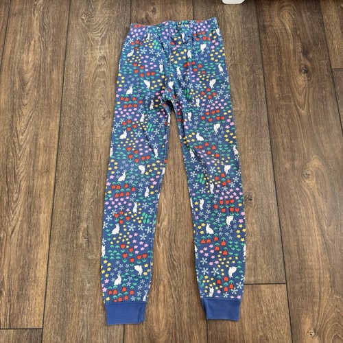 Hanna Andersson Long Sleeve Pajama Set Blue Bunnies Size 140 US 10 Easter - Picture 6 of 9