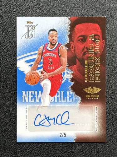 2025 Topps Signature CJ McCollum Blue (RAW)