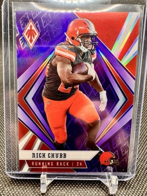 2020 Panini Phoenix - NICK CHUBB Purple Parallel #’d /149 - BROWNS SP #59