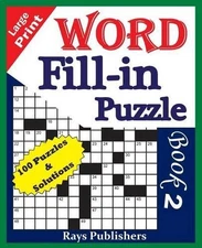 Large Print Word Fill-in Puzzle book 2 (Paperback)