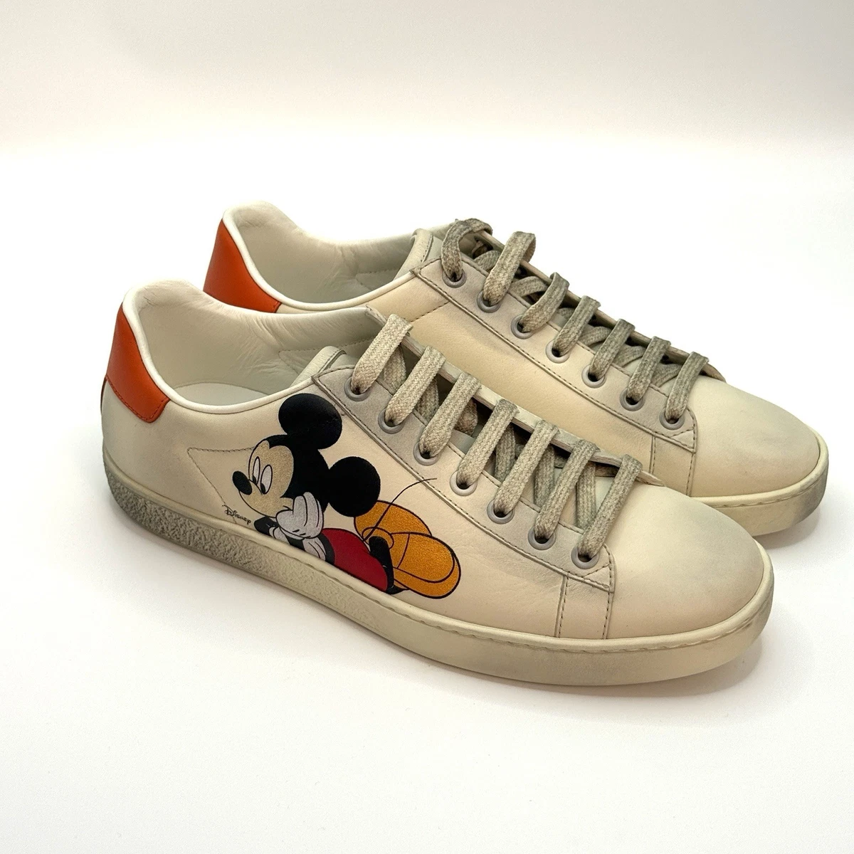 Disney x Gucci Ace Low Mickey Mouse - Ivory W for sale | eBay
