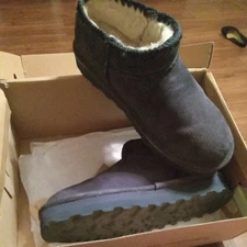 BEARPAW Women's Lana Ankle Size 8.5 Medium Black