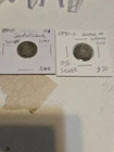 1841-O, 1890-S , SEATED LIBERTY DIMES Lot ~ 90% Silver 10c U.S. ~ 2 Coin Set