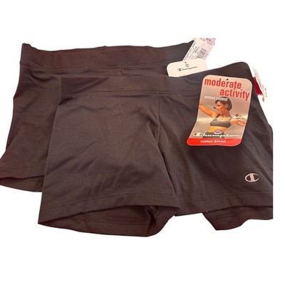Champion Fitness Boy Short Black Cotton Blend Moderate Activity Size S