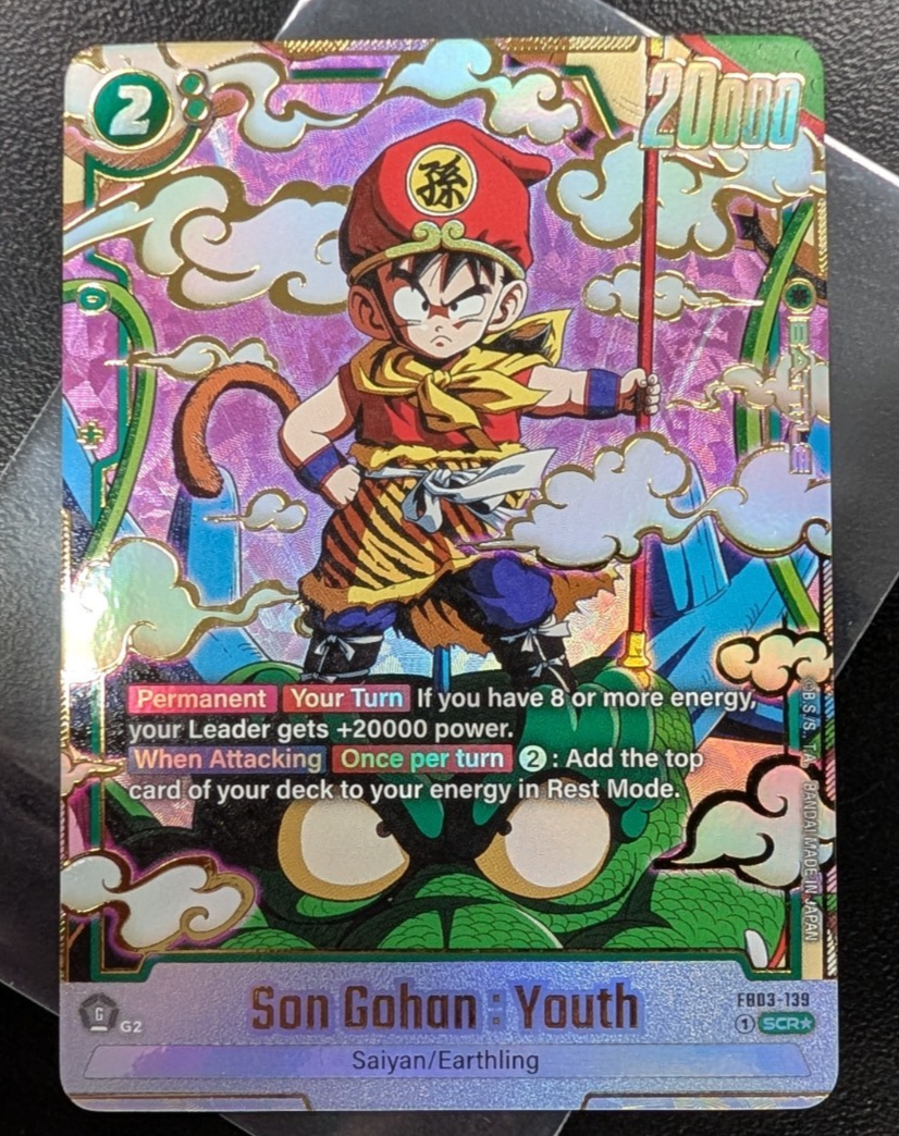 Son Gohan : Youth SCR Alt Art FB03-139 Dragon Ball Super Fusion