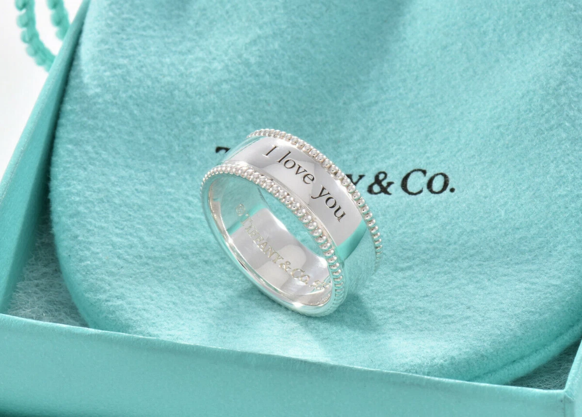 Tiffany and co i love you ring shop sterling silver